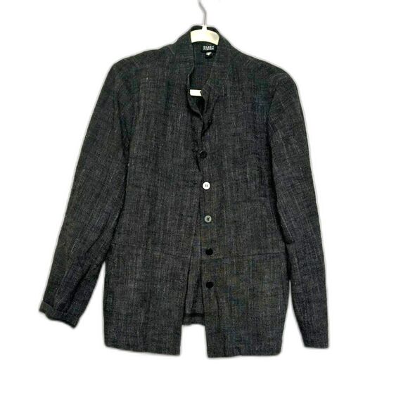 Eileen Fisher Chore Coat Button Up Jacket sz Medium cotton linen rayon blend EUC - Picture 1 of 7